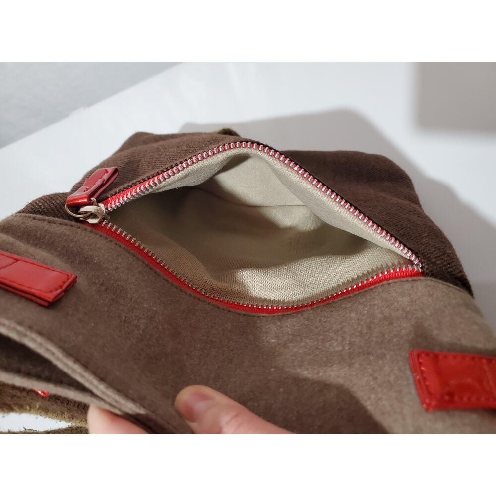 Corazon De Melon Floral Mexican Designer Adjustable Velour Canvas Crossbody Bag - Picture 8 of 11